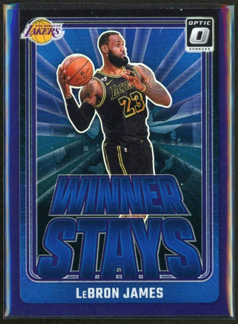 2024-25 Panini Donruss Optic #1 LeBron James Winner Stays Purple Prizm