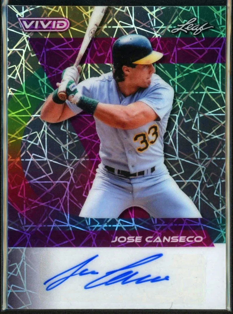 2024 Leaf Vivid #BA-JC2 Jose Canseco 1/1