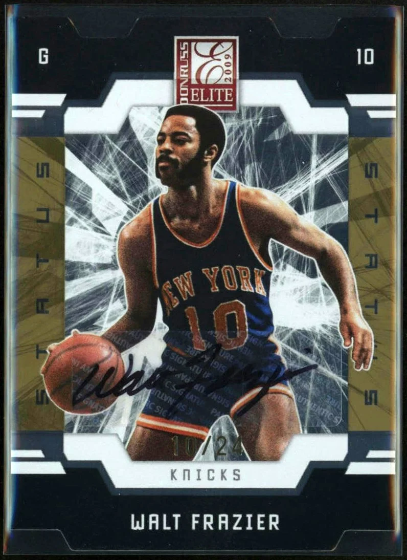 2009-10 Donruss Elite Status Gold Autographs #157 Walt Frazier 10/24
