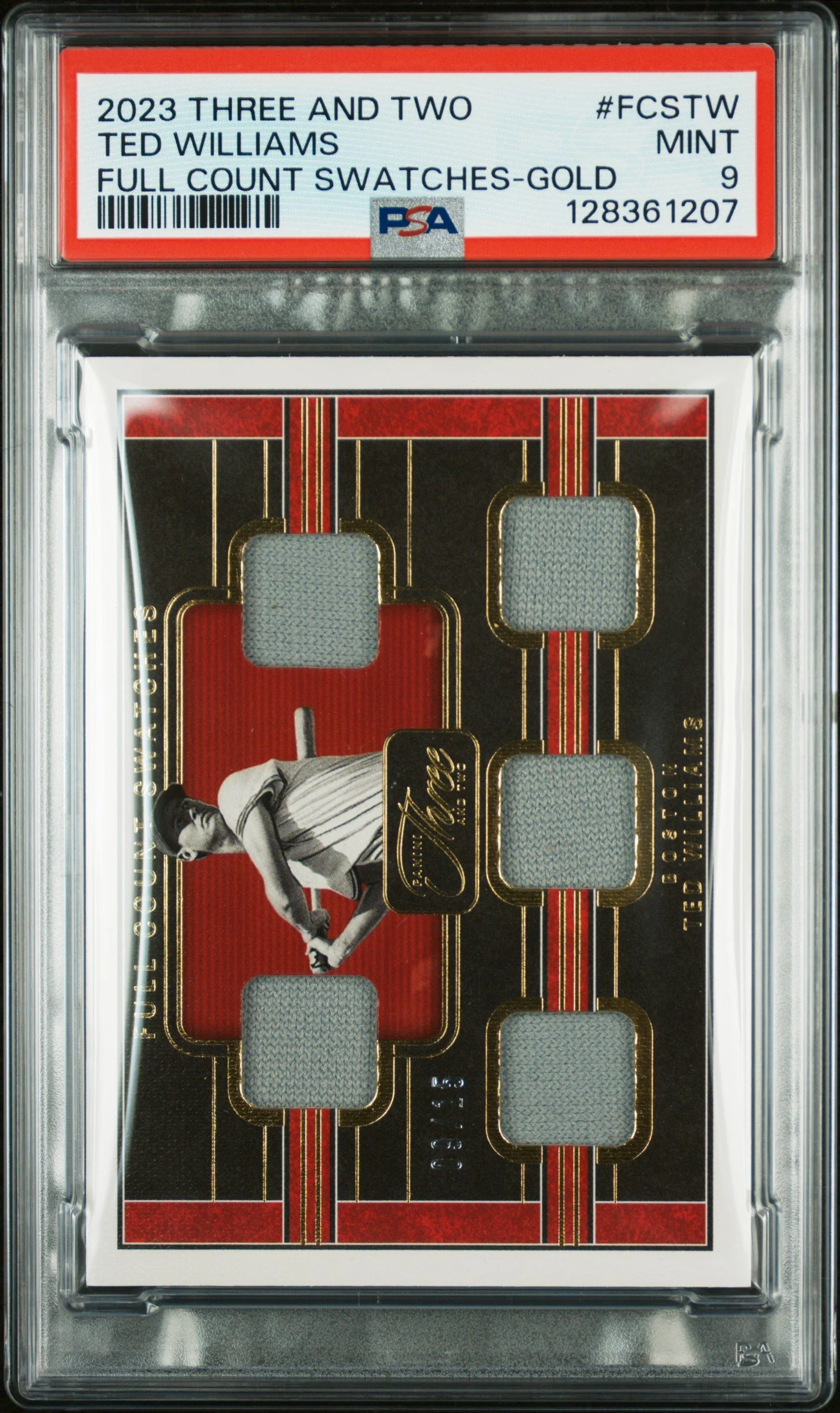 2023 Panini Three and Two FCS-TW Ted Williams 09/15 PSA 9