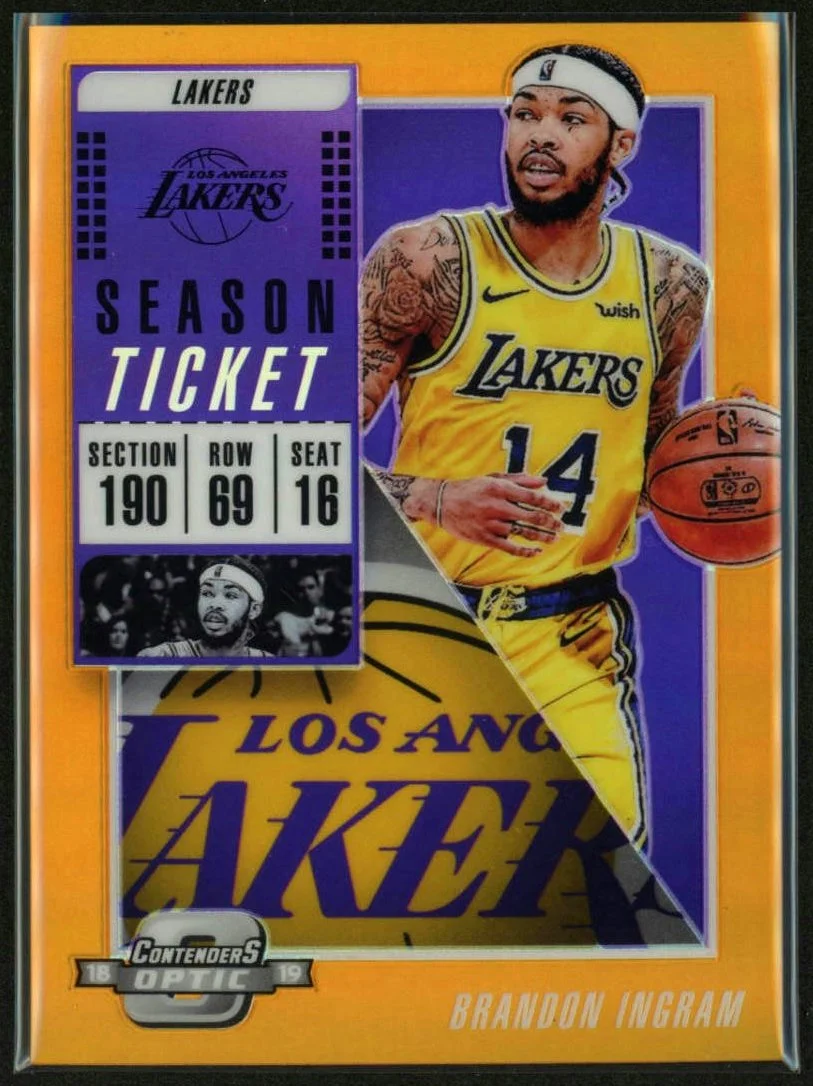 2018-19 Panini Contenders Optic Orange #1 Brandon Ingram 14/49