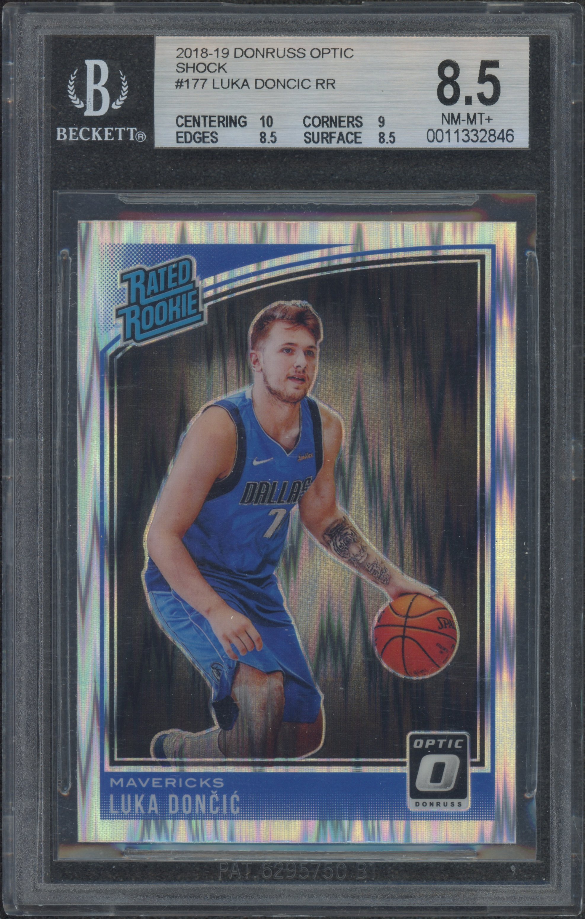 2018-19 Donruss Optic Shock #177 Luka Doncic RR BGS 8.5_1.jpeg