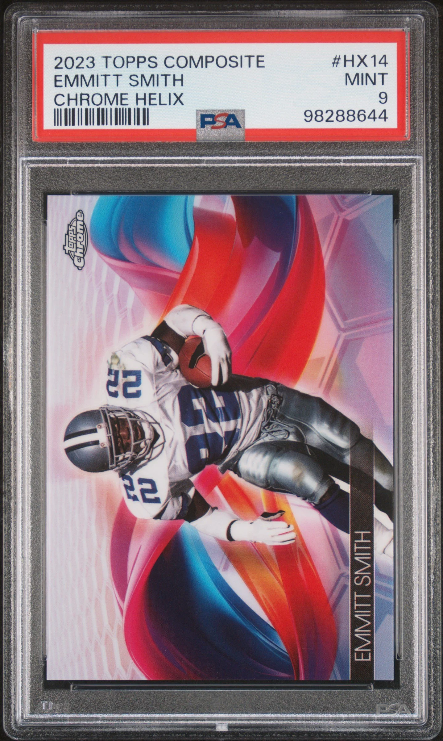 2023 Topps Chrome Composite #HX14 Emmitt Smith Helix PSA 9