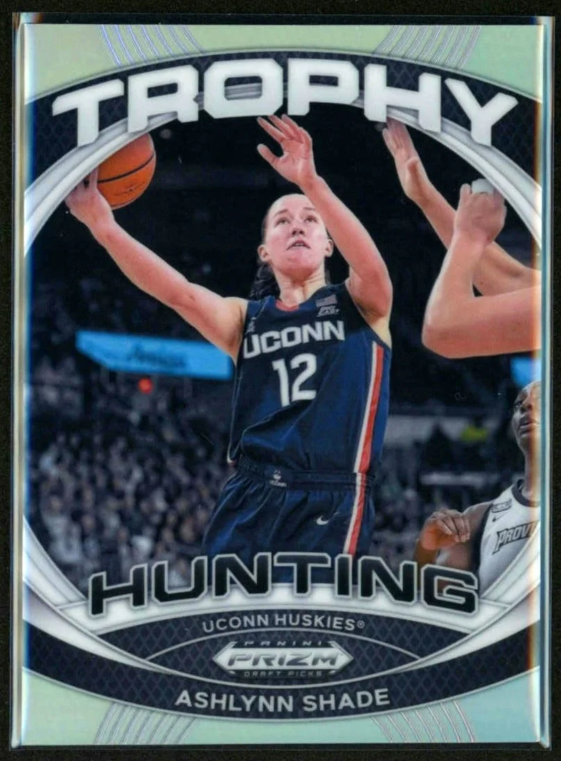 2024 Panini UCONN Trophy Hunting #TH-6 Ashlynn Shade Silver Prizm
