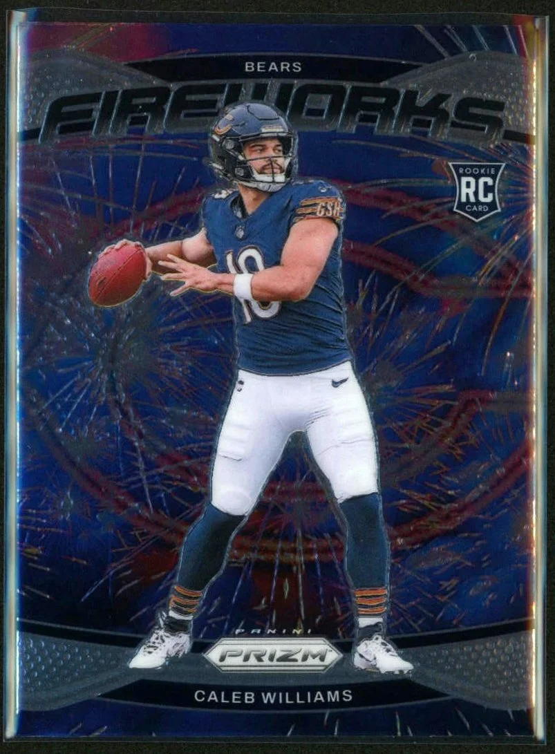 2024 Panini Prizm #25 Caleb Williams Fireworks RC