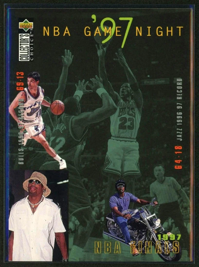1997 Upper Deck Collector's Choice #185 Michael Jordan NBA Game Night ‘97