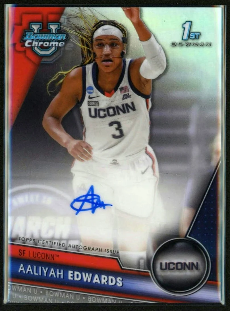2024 Bowman U Chrome #BCPA-AE Aaliyah Edwards Bowman 1st 082/250