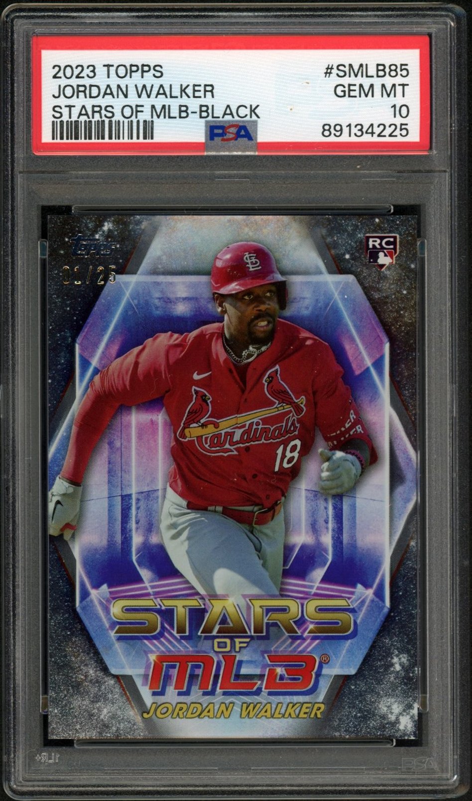 2023 Topps SMLB85 Jordan Walker Stars of MLB-Black PSA 10 — 89134225_1.jpg