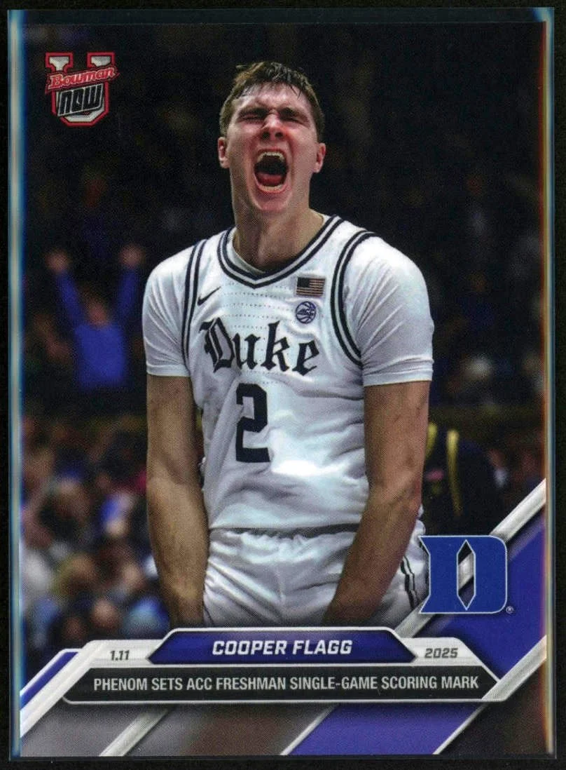 2024 Topps Now Bowman University Now #44 Cooper Flagg