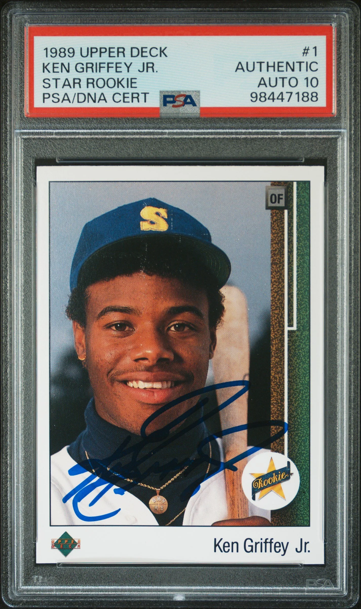 1989 Upper Deck #1 Ken Griffey Jr. PSA/DNA AUTO 10