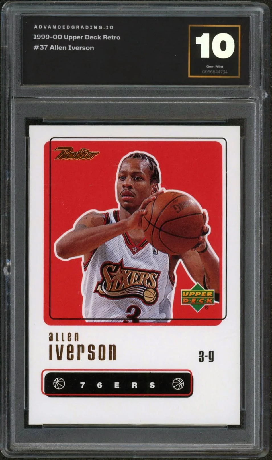 1999-00 Upper Deck Retro #37 Allen Iverson AG 10