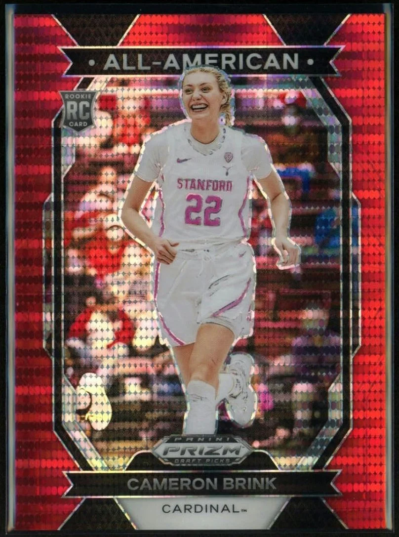 2024 Panini Prizm Draft Picks #10 Cameron Brink All American Red Pulsar Prizm 168/299