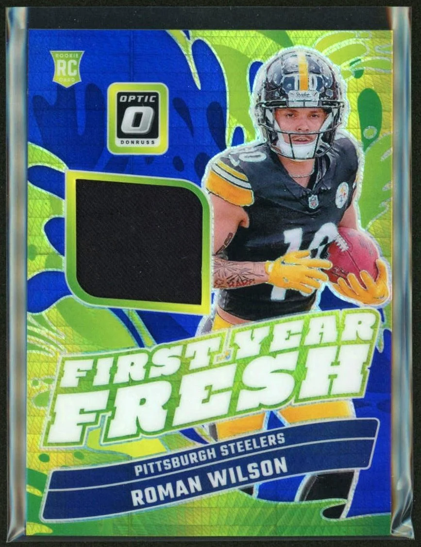 2024 Panini Donruss Optic First Year Fresh #FYF-RWN Roman Wilson Blue Hyper