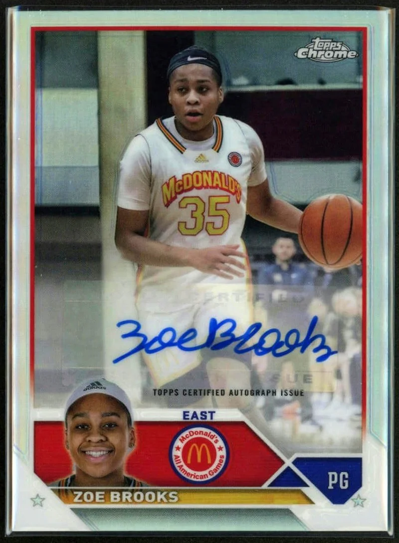 2023 Topps Chrome McDonalds All American #CA-ZB Zoe Brooks Chrome Autograph