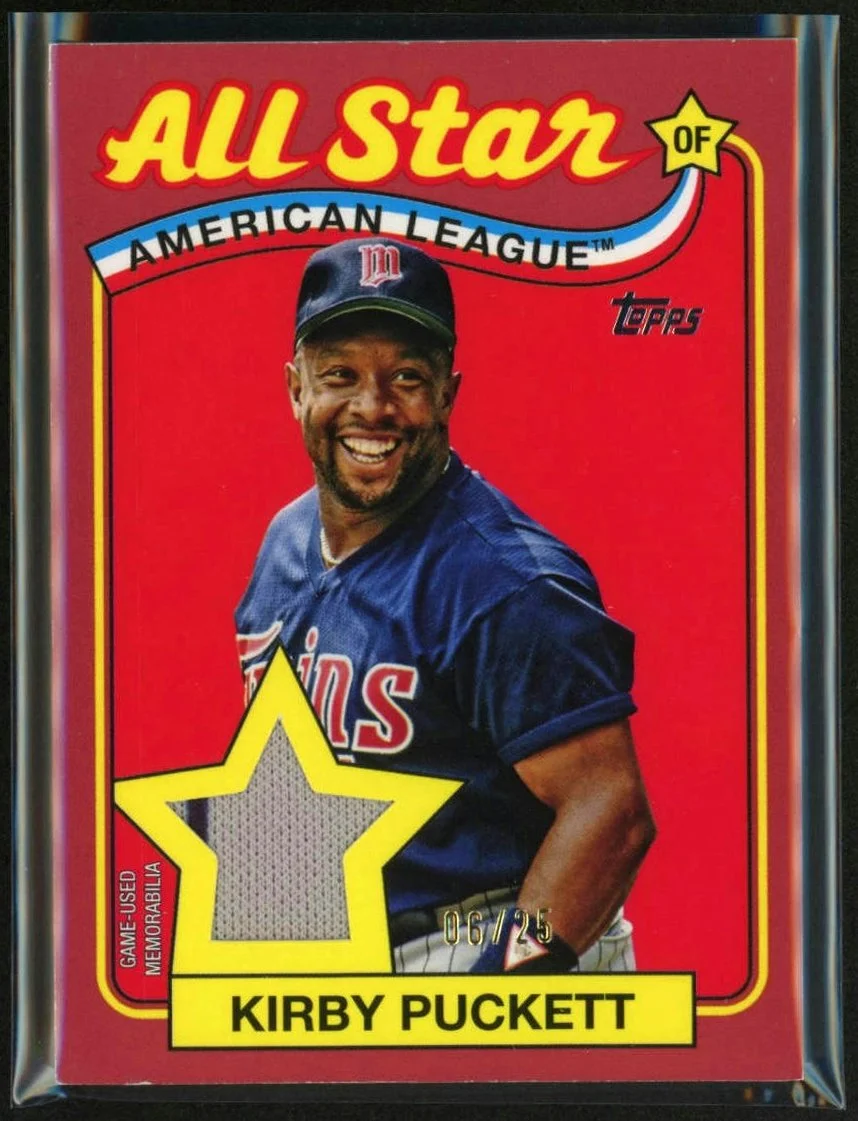 2024 Topps 1989 All Star Jersey Red #89ASR-KP Kirby Puckett 06/25