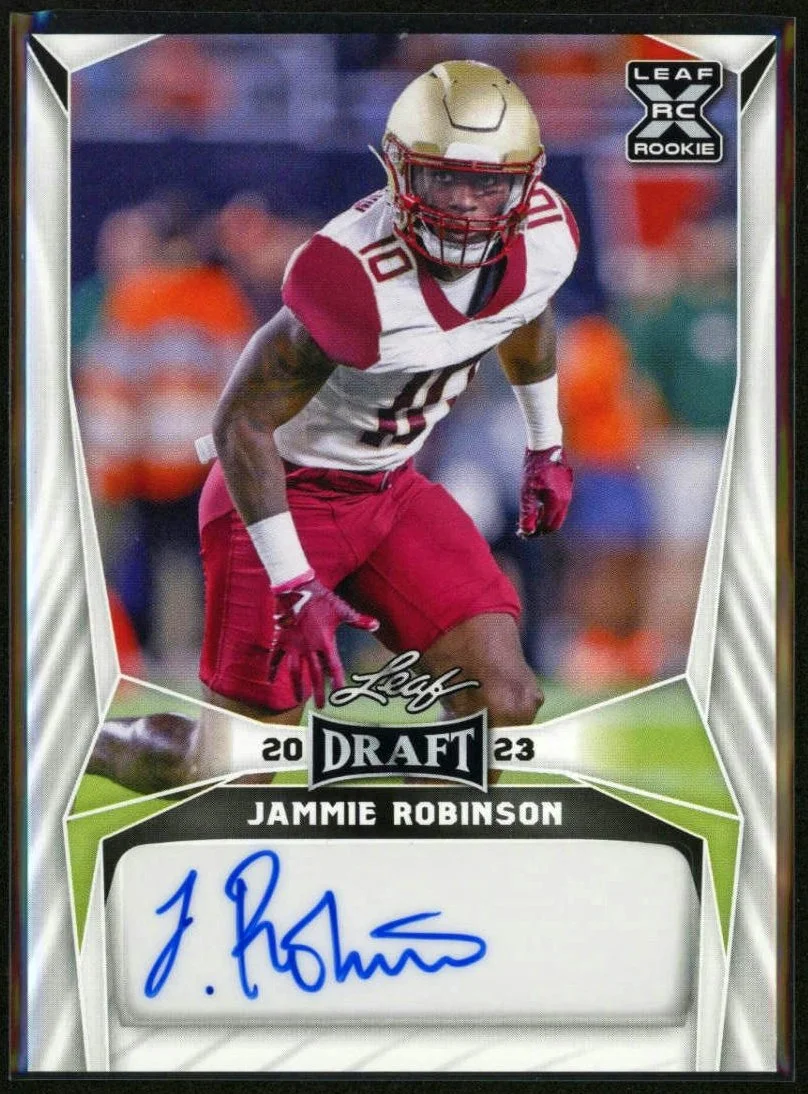 2023 Leaf Draft Autographs #BA-JR1 Jammie Robinson