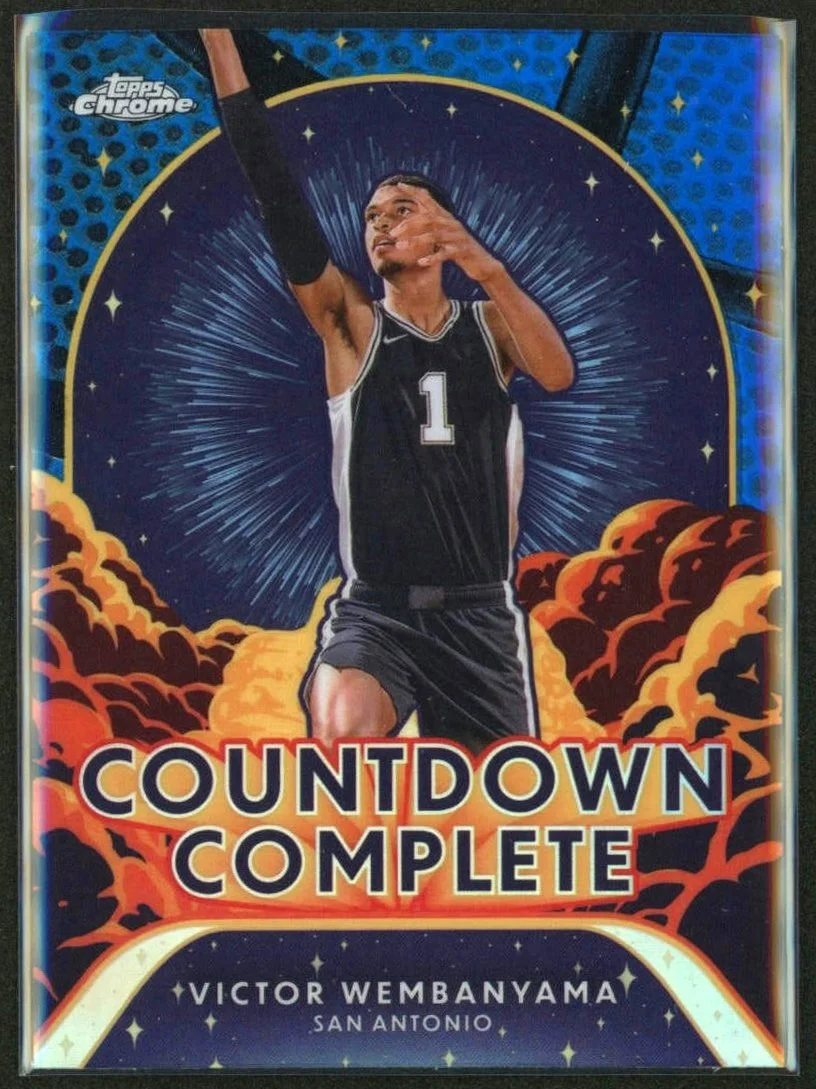 2024-25 Topps Chrome Countdown Complete #CC-1 Victor Wembanyama  Blue Prizm