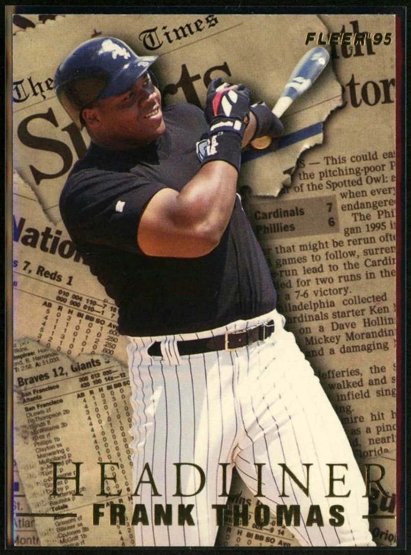 1995 Fleer Update Headliners #18 Frank Thomas