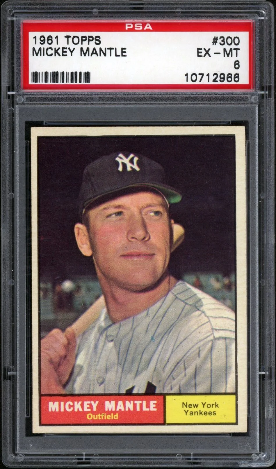 1961 Topps 300 Mickey Mantle PSA 6