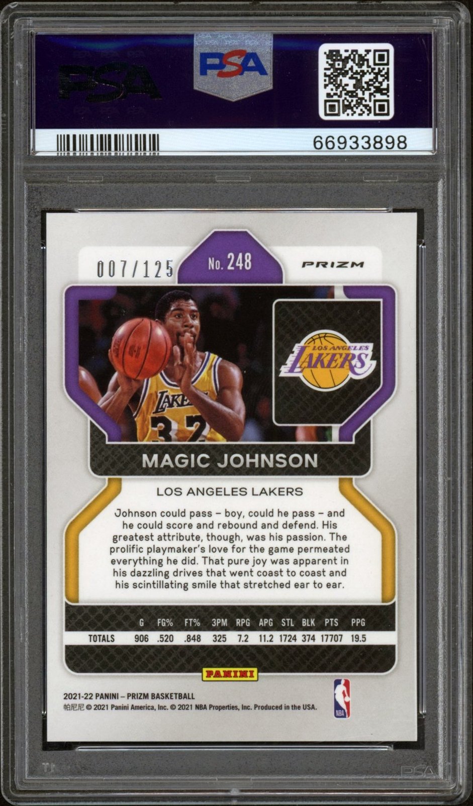 2021 Panini Prizm 248 Magic Johnson Blue Ice 007:125 PSA 10_2.jpg