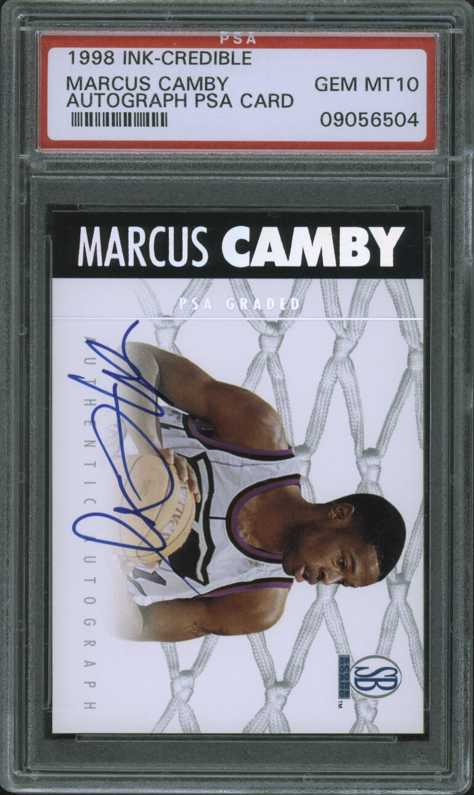 1998 Ink-Credible Marcus Camby Autograph PSA Card PSA 10