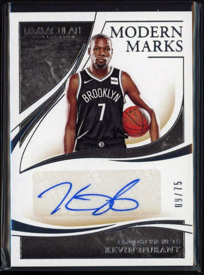 2019 Panini Immaculate #MM-KDR Kevin Durant Auto 09/75