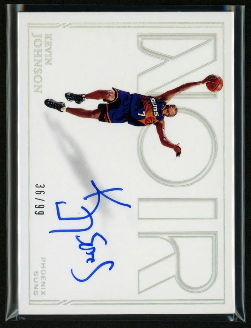 2020-21 Panini Noir Signatures SHA-KJO Kevin Johnson 36/99