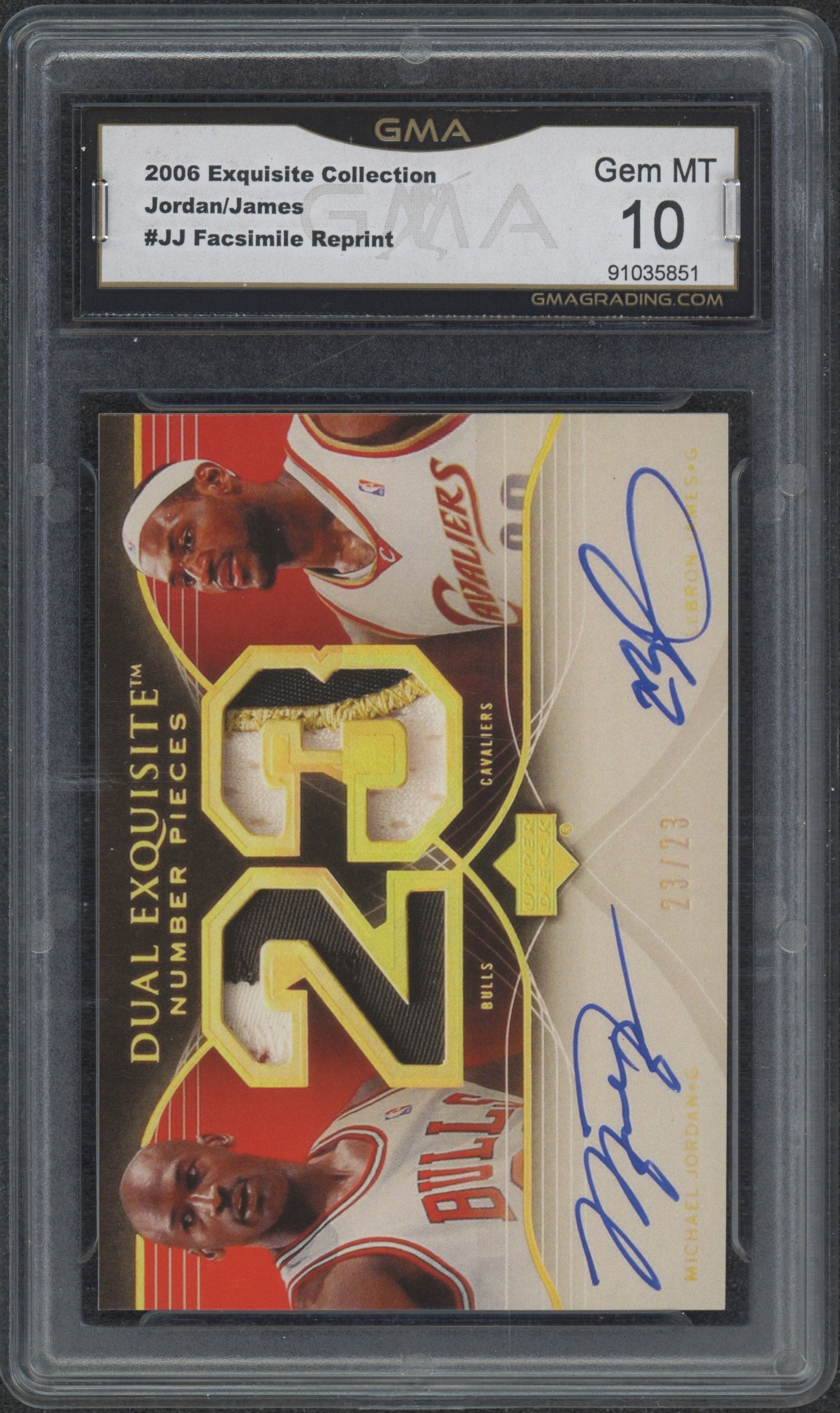2006 Exquisite Collection Jordan:James #JJ Facsimile Reprint GMA 10_1.jpeg