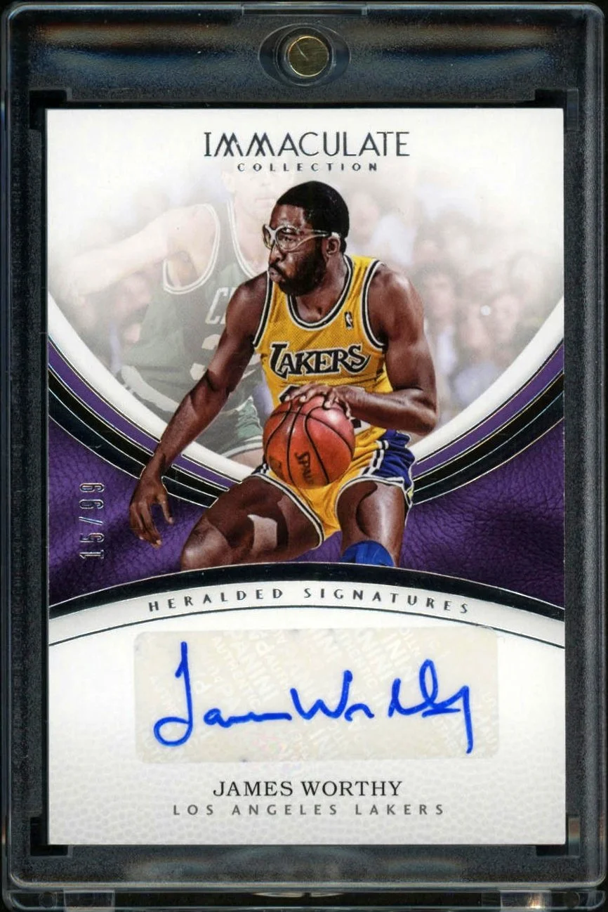 2016-17 Immaculate Collection Heralded Signatures #38 James Worthy 15/99