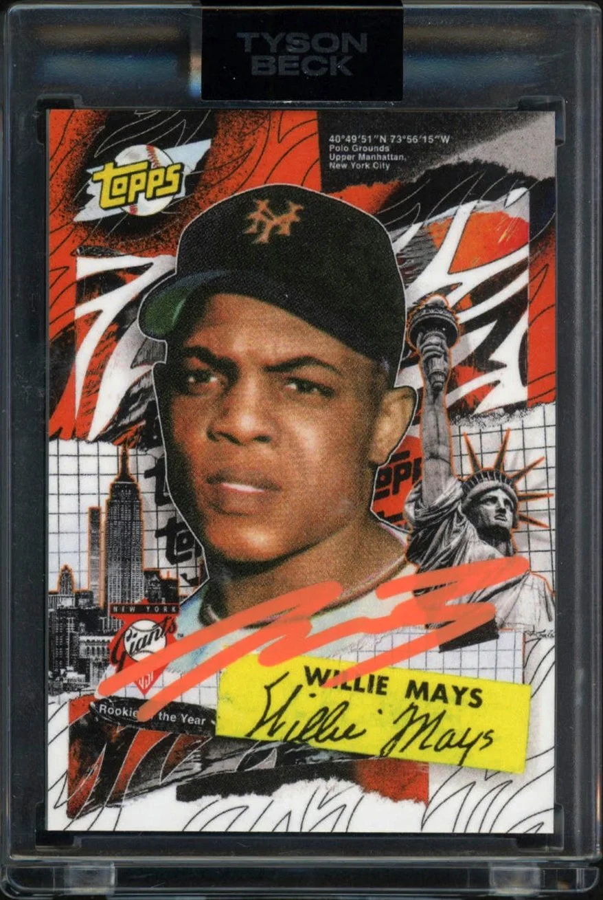 Topps Project 2020 Tyson Beck Orange #332 Willie Mays 24/24