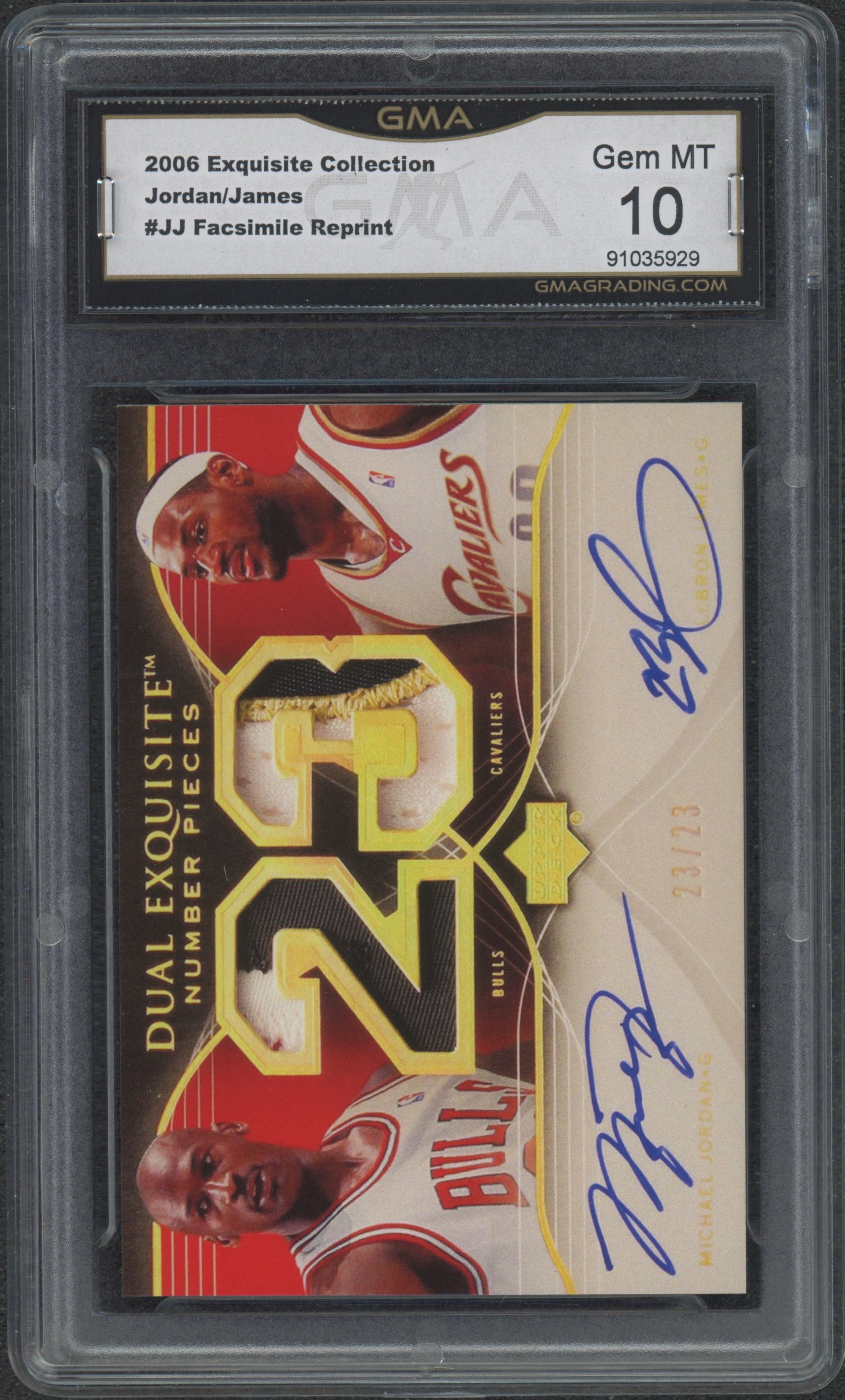 2006 Exquisite Collection Jordan:James #JJ Facsimile Reprint GMA 10_1.jpeg