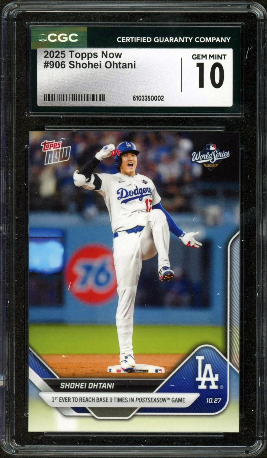 2025 Topps Now #906 Shohei Ohtani CGC 10