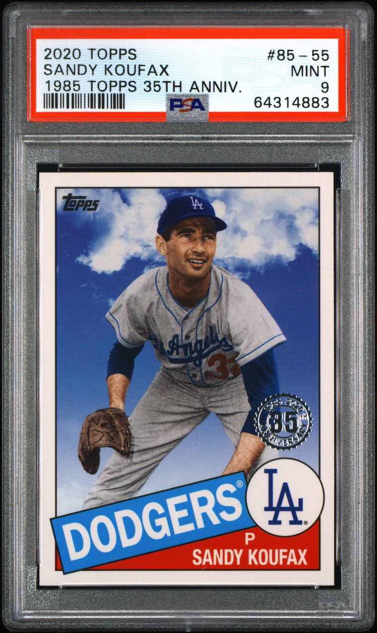 2020 Topps '85 Topps #85-55 Sandy Koufax PSA 9