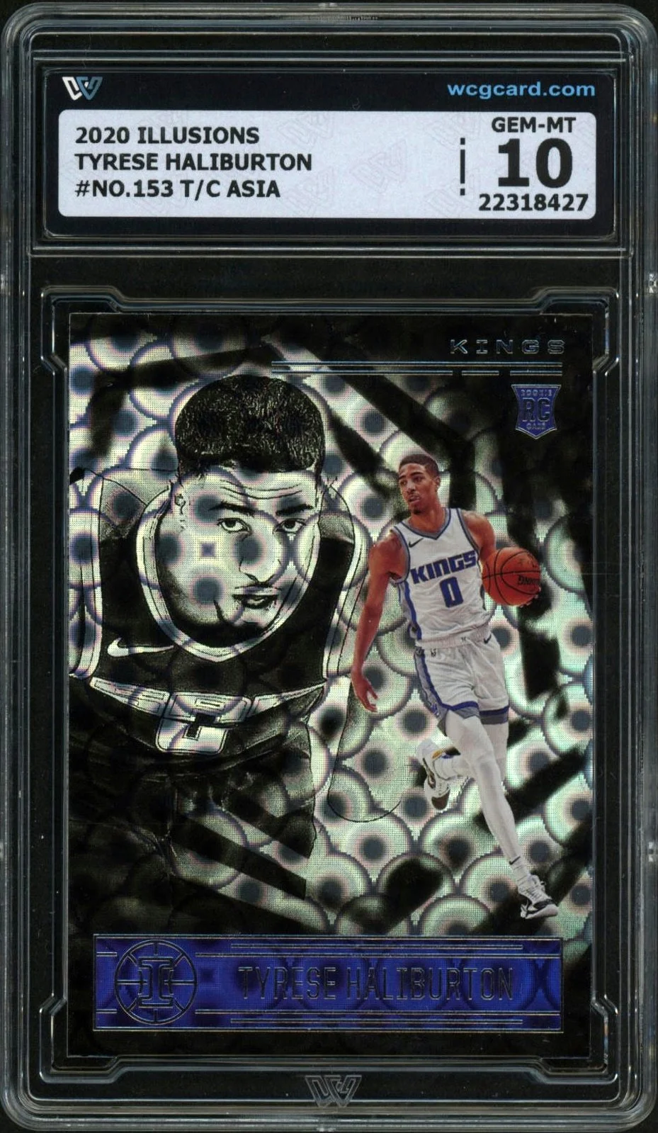 2020 Illusions T/C Asia #153 Tyrese Haliburton WCG 10