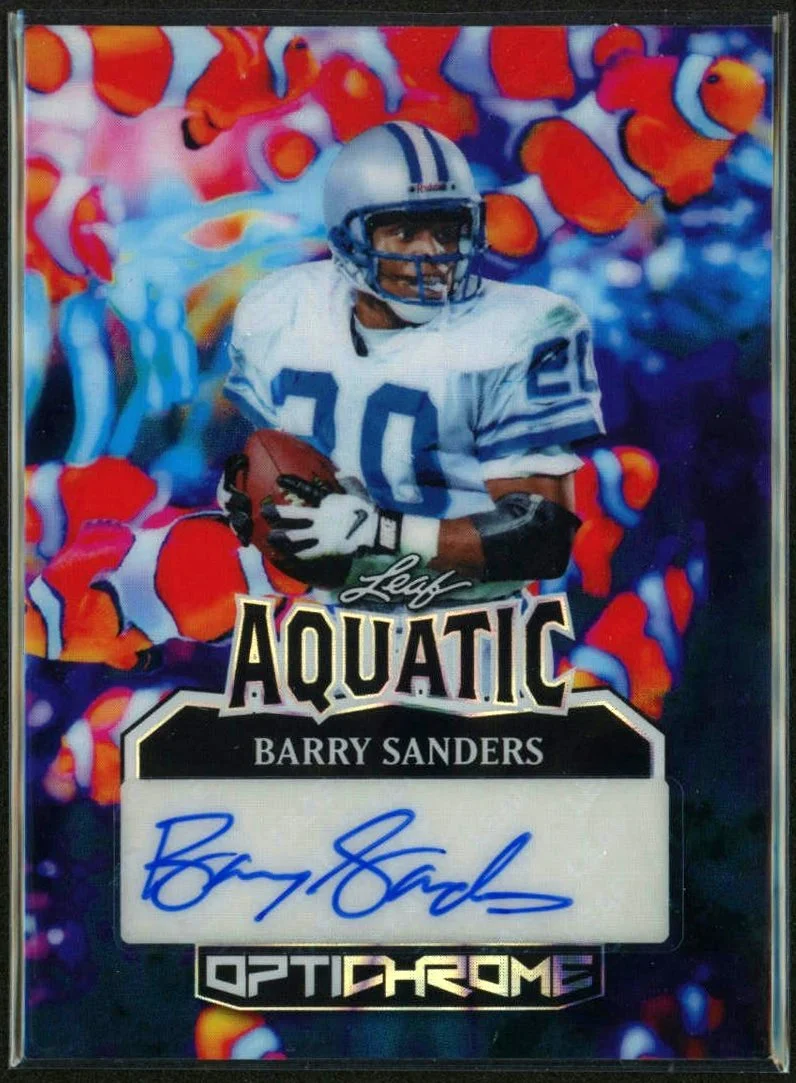 2025 Leaf Aquatic Optichrome #A-BS1 Barry Sanders 1/1