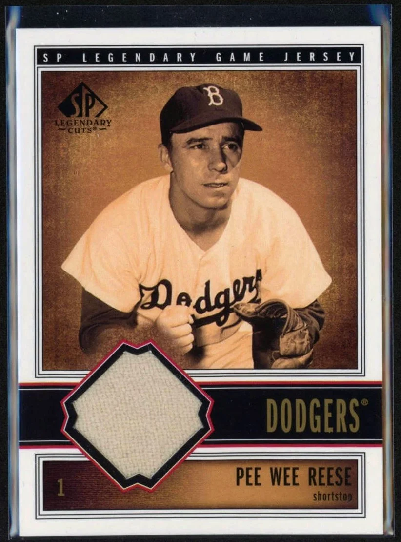 2002 Upper Deck SP Legendary Cuts Game Jersey J-PWe Pee Wee Reese