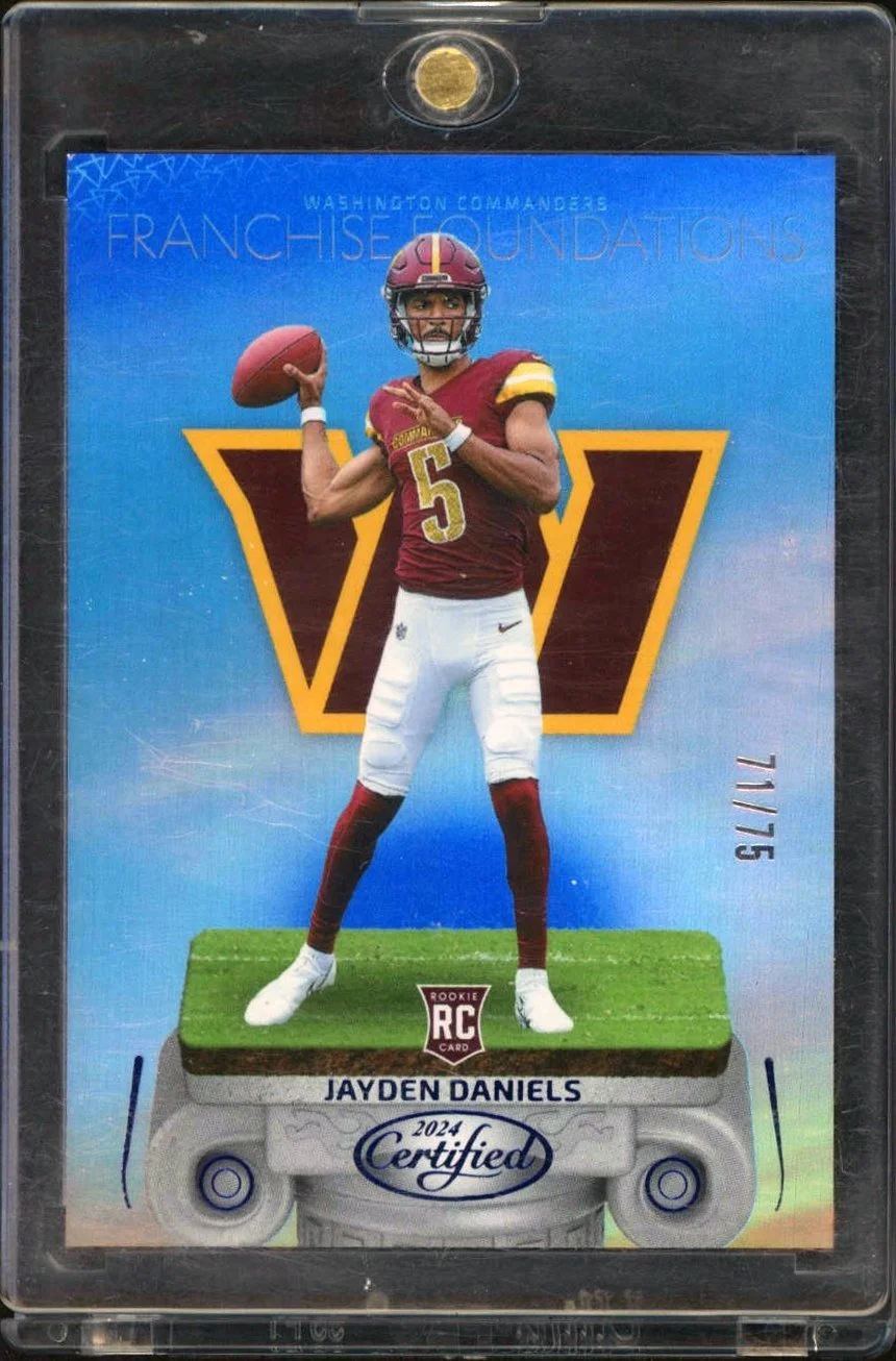 2024 Panini Certified Franchise Foundations #6 Jayden Daniels RC 71/75