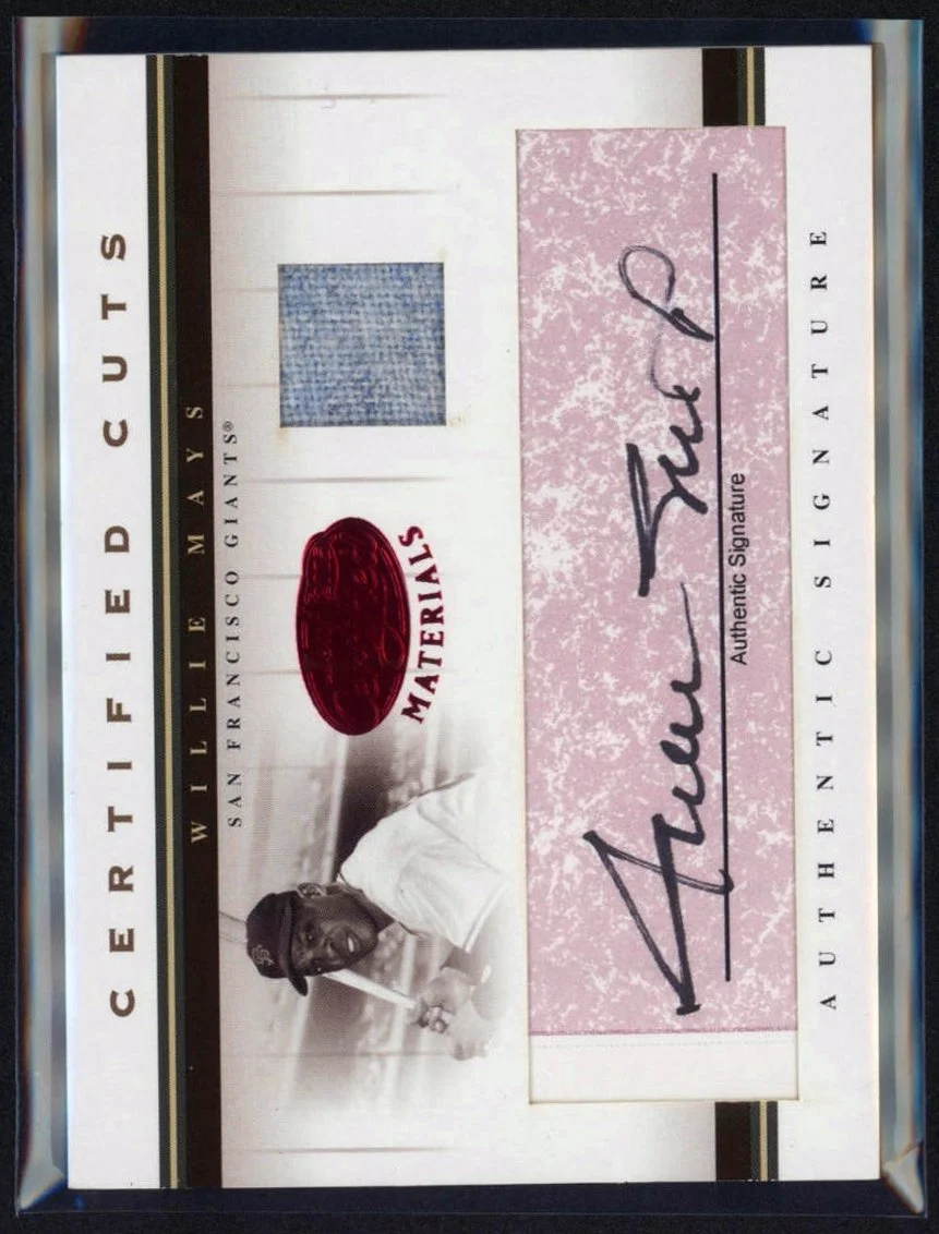 2005 Donruss Certified Cuts Auto #CC-3 Willie Mays 12/24