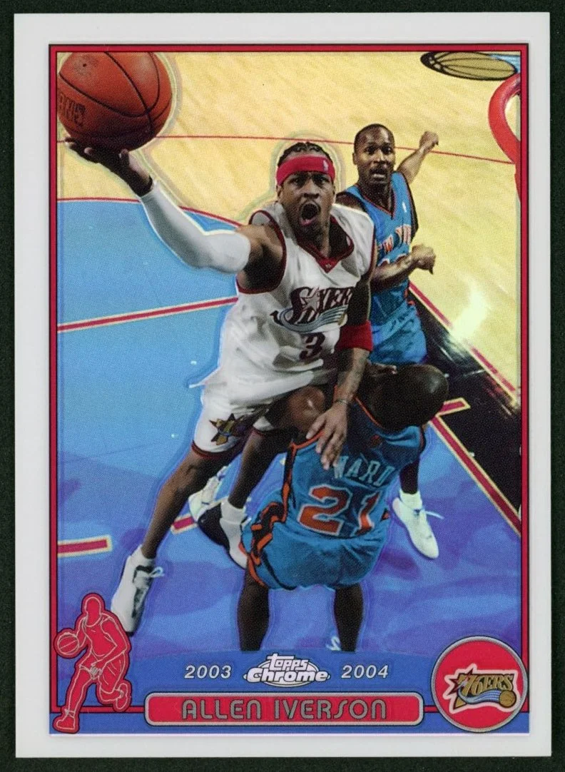 2003 Topps Chrome #3 Allen Iverson Refractor