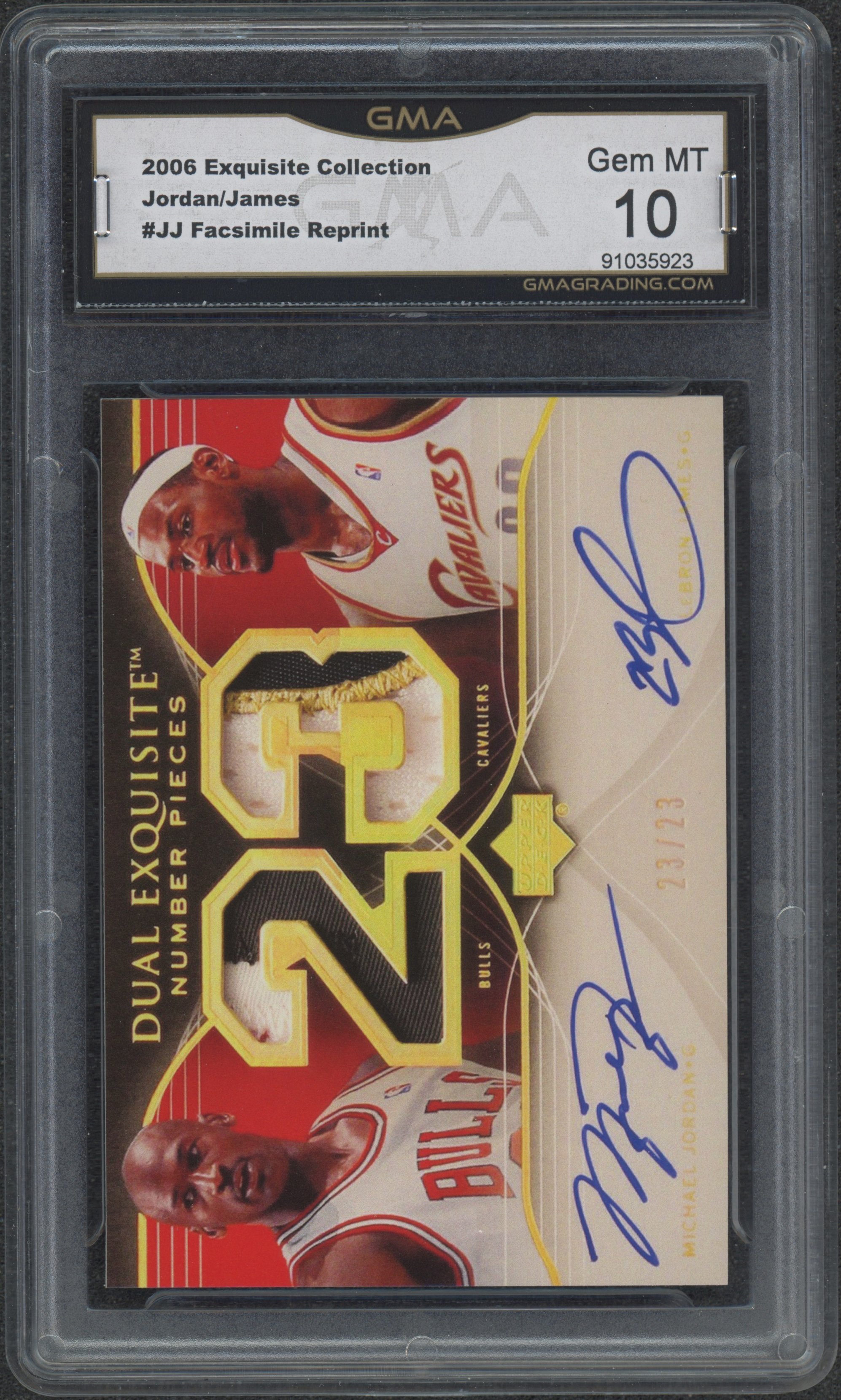 2006 Exquisite Collection Jordan:James #JJ Facsimile Reprint GMA 10_1.jpeg