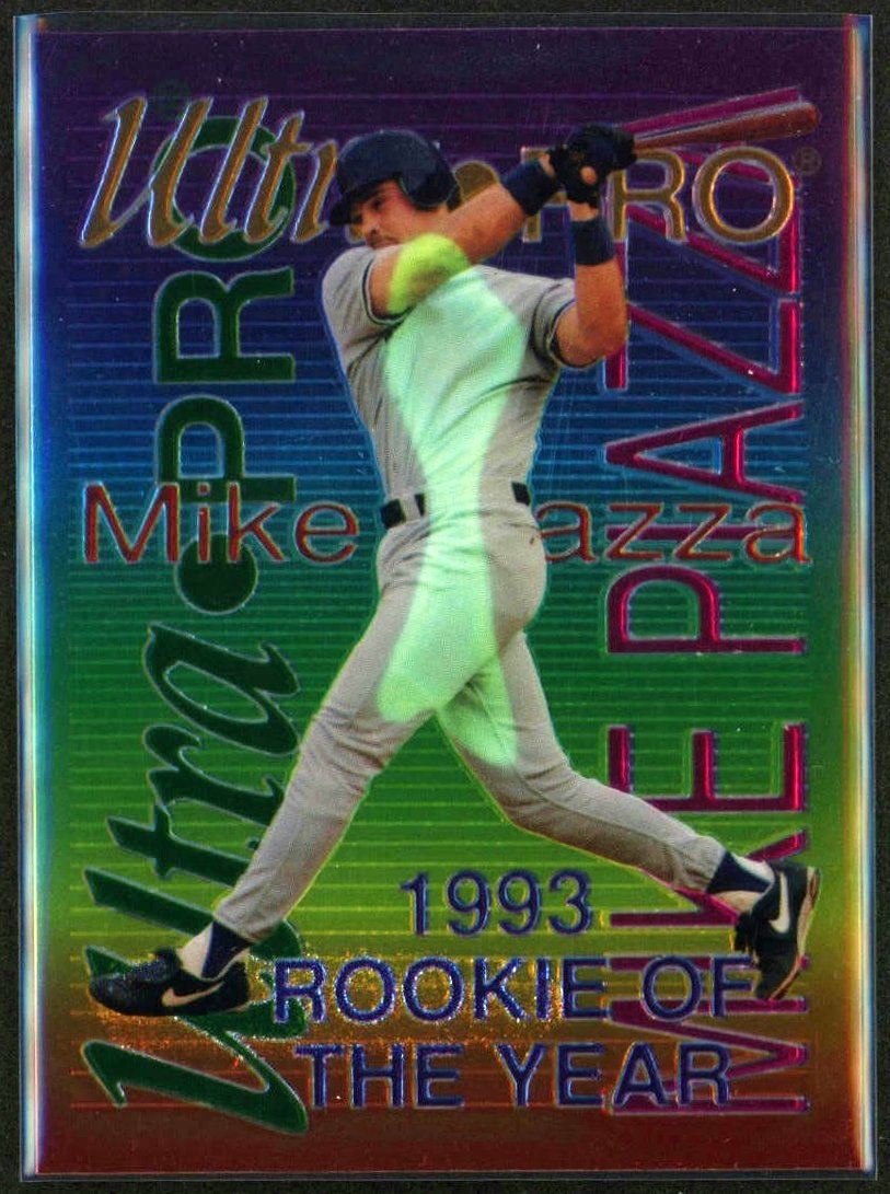 1994 Rembrandt Ultra Pro #6 Mike Piazza '93 Rookie of the Year /20,000