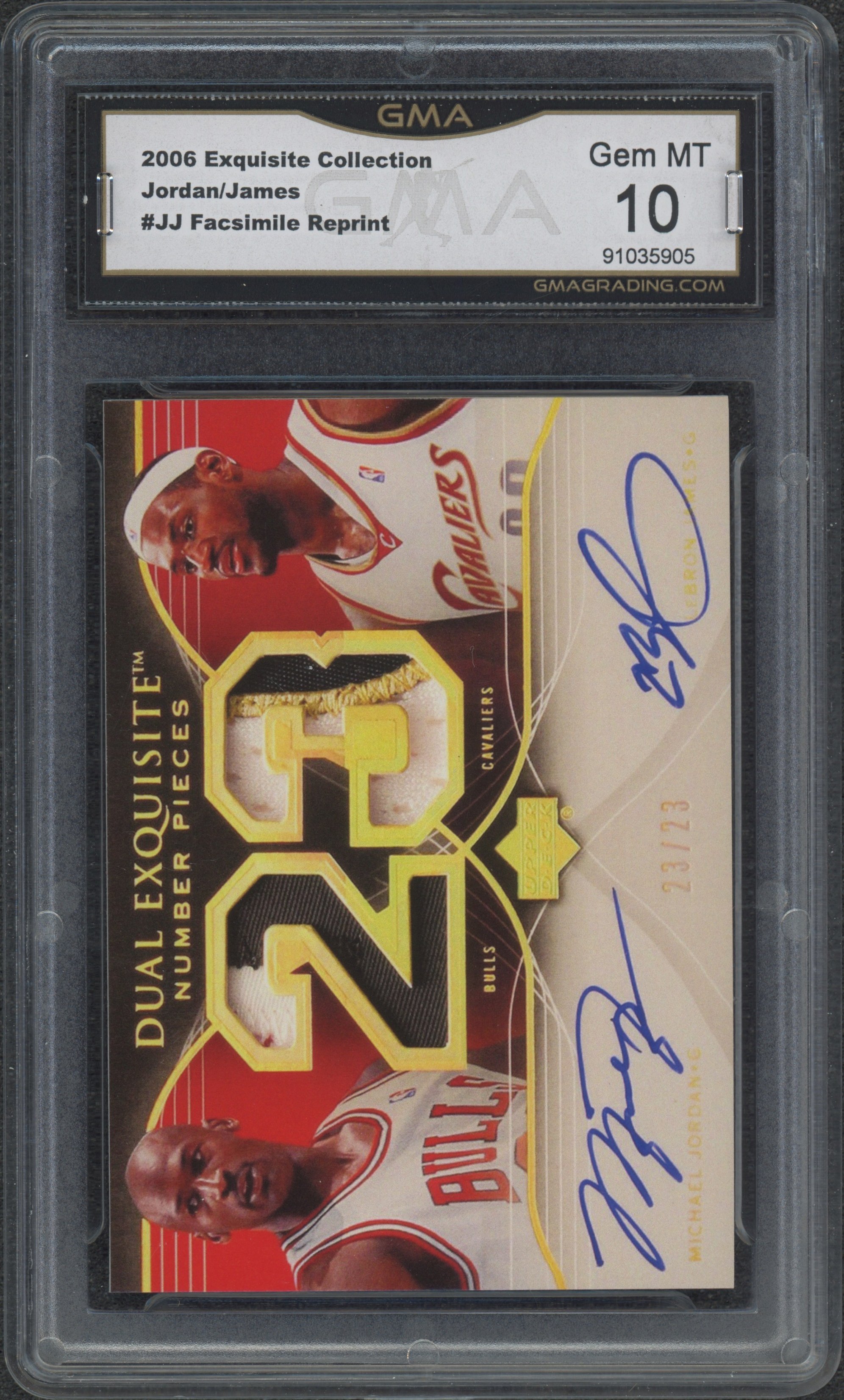 2006 Exquisite Collection Jordan:James #JJ Facsimile Reprint GMA 10_1.jpeg
