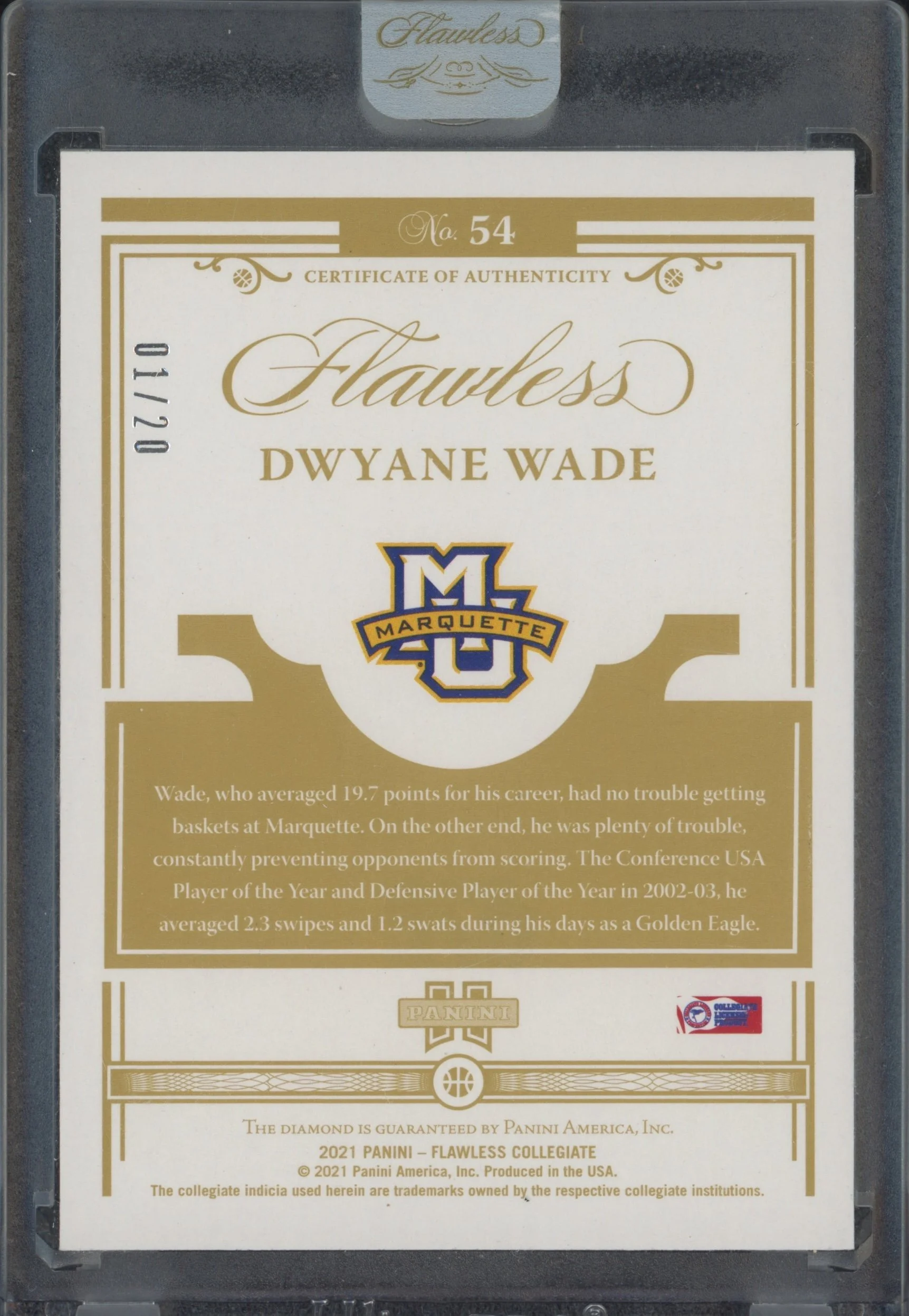 2021 Panini Flawless Collegiate 54 Dwyane Wade 01:20_2.jpeg