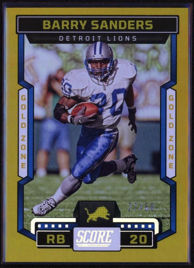 2023 Panini Gold Zone #87 Barry Sanders 27/50