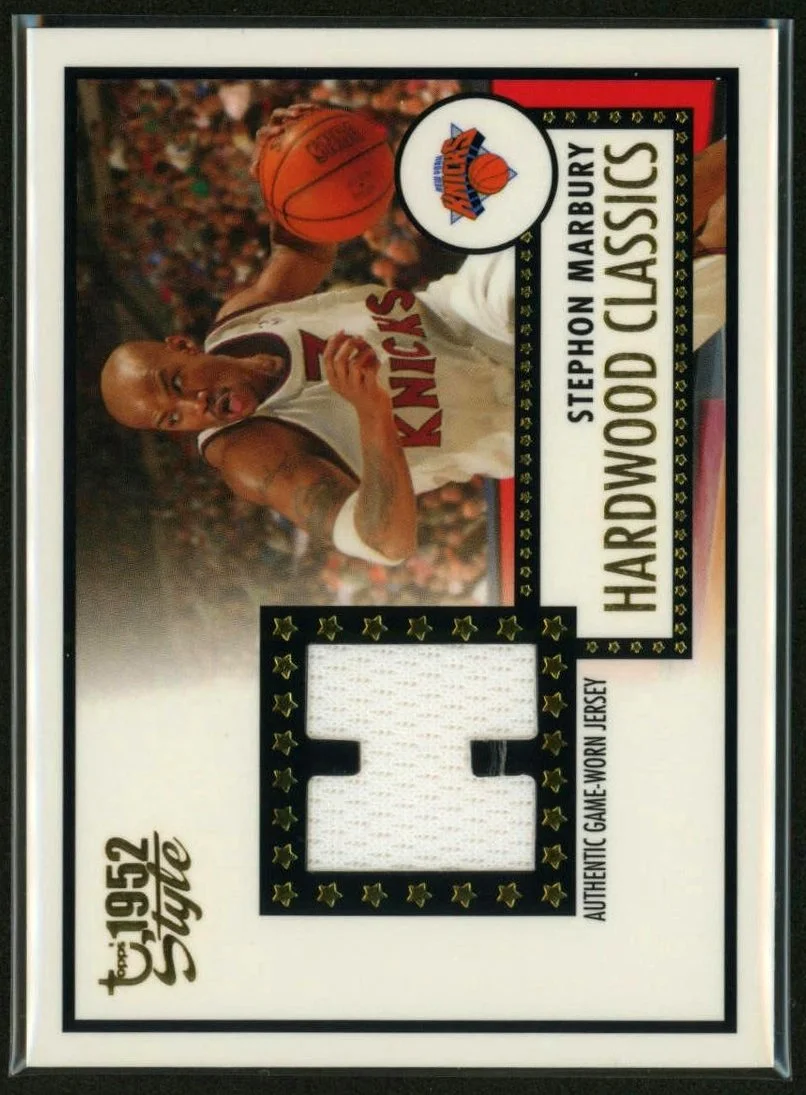 2005-06 Topps Hardwood Classics Jersey #HCR-SM Stephon Marbury 1952 Style