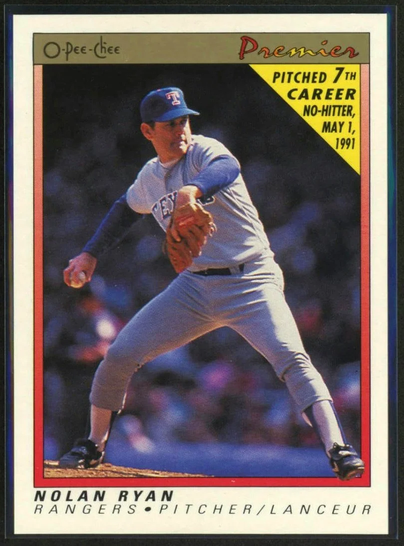 1991 O-Pee-Chee Premier #102 Nolan Ryan