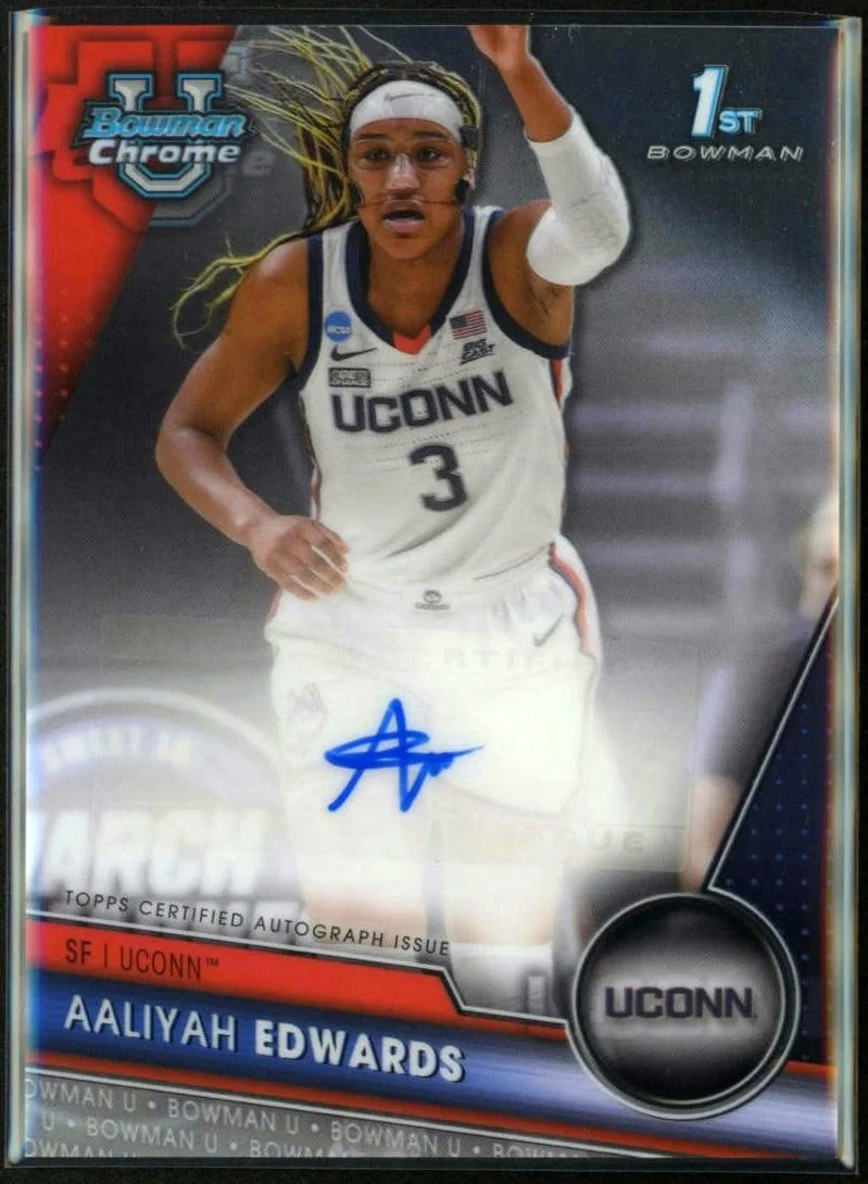 2024 Bowman U Chrome #BCPA-AE Aaliyah Edwards Bowman 1st