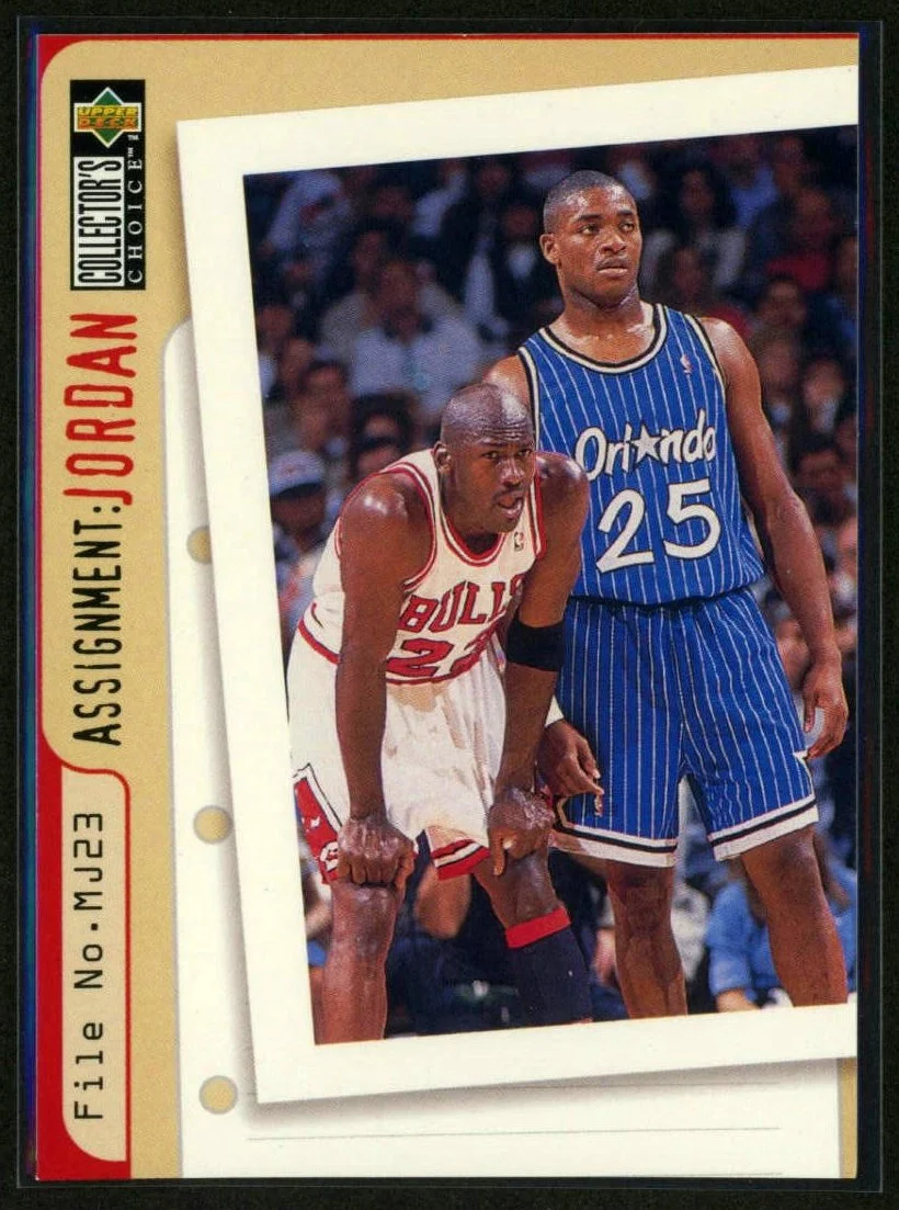 1996-97 Collector's Choice #362 Nick Anderson vs Michael Jordan