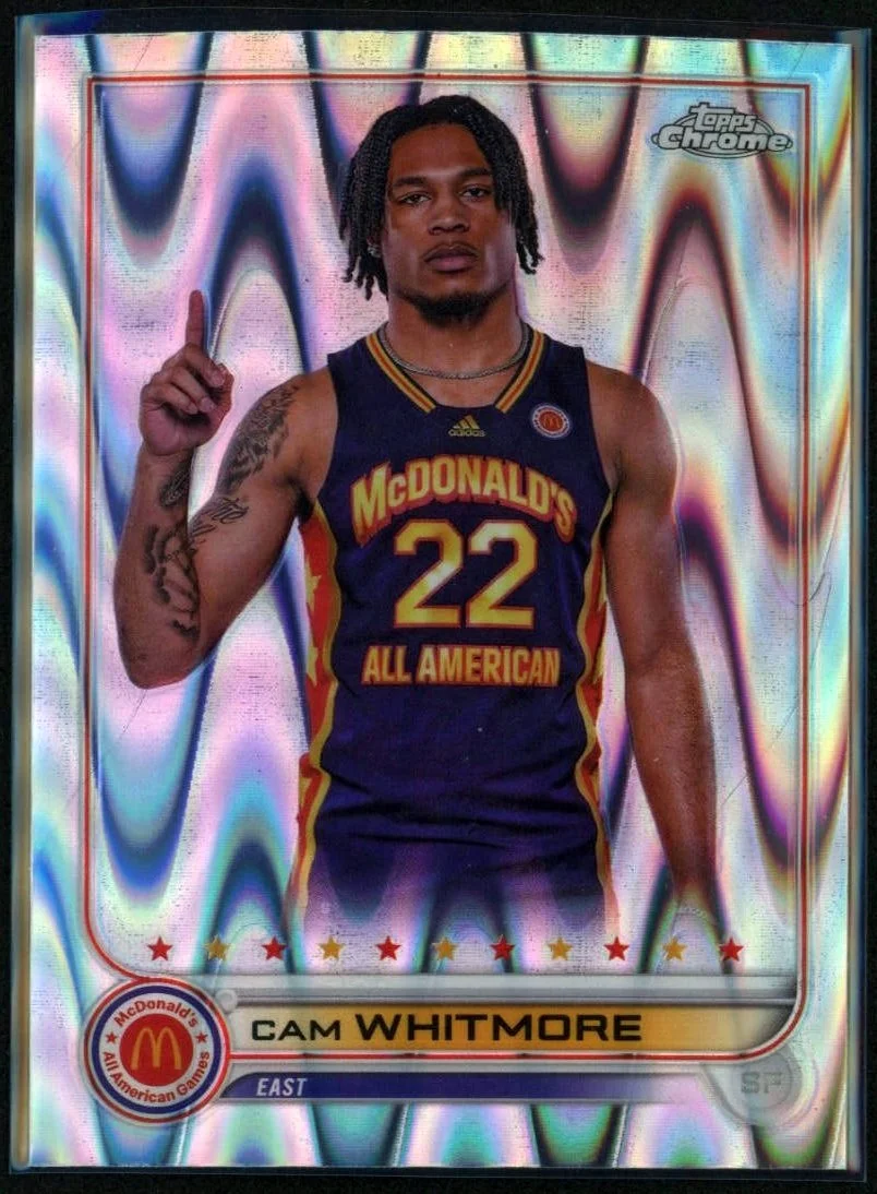 2022 Topps Chrome McDonald's All-American #12 Cam Whitmore Ray Wave