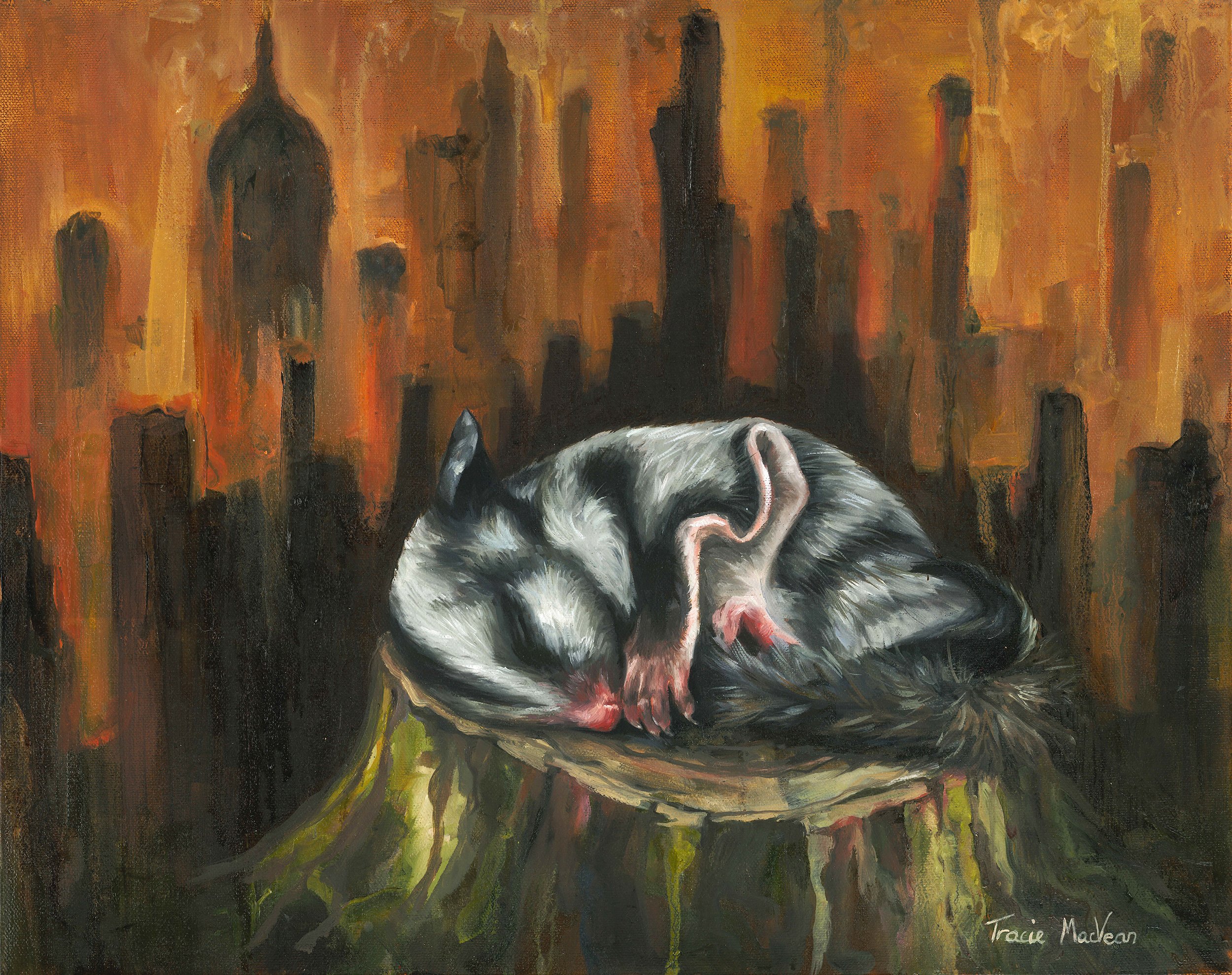 "What's Left" Oil on canvas, 40cm x 50cm